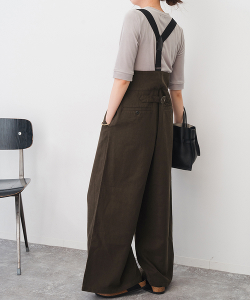 只今値下げ中!!新品タグ付きSHIPSサスペンダーパンツ SHIPS any パンツ any:「洗濯機可能」マニッシュ サスペンダー