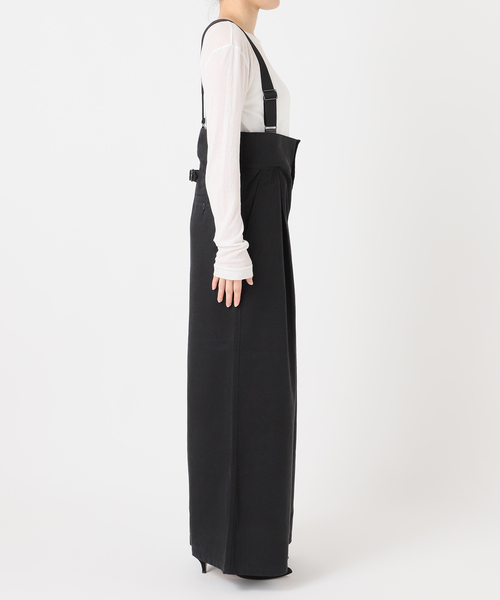 Spick & Span(スピックアンドスパン)の「サスペンダー付きピーチツイルタックパンツ(その他パンツ・レディース・ブラック/ブラウン・36/38)」の19枚目の写真