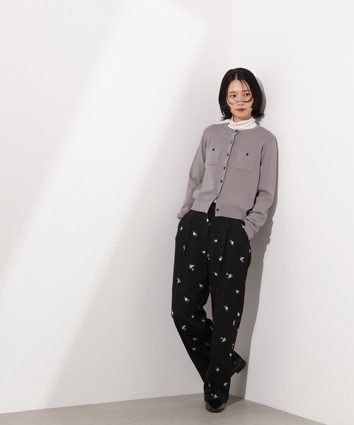 N.(N. Natural Beauty Basic)(エヌエヌナチュラルビューティーベーシック)の「ベーシックポケットカーディガン(カーディガン/ボレロ・レディース・グレー/ブラック/ピンク/レッド・MEDIUM)」の14枚目の写真