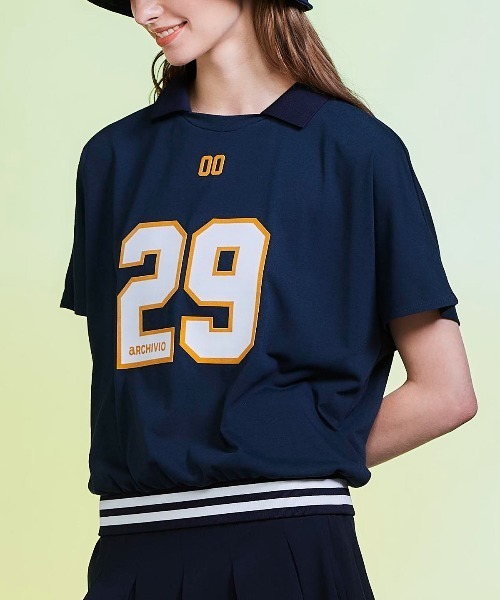 archivio(アルチビオ)の「<LADIES>ナンバーロゴプルオーバー(Tシャツ/カットソー・レディース・レッド/ホワイト/ネイビー・S/M/L)」の3枚目の写真