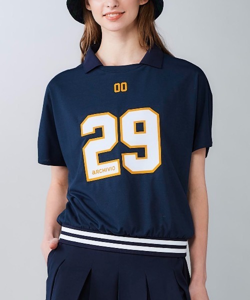 archivio(アルチビオ)の「<LADIES>ナンバーロゴプルオーバー(Tシャツ/カットソー・レディース・レッド/ホワイト/ネイビー・S/M/L)」の10枚目の写真