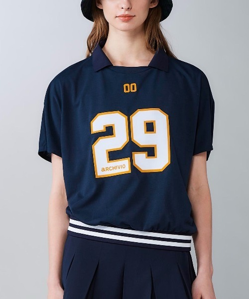 archivio(アルチビオ)の「<LADIES>ナンバーロゴプルオーバー(Tシャツ/カットソー・レディース・レッド/ホワイト/ネイビー・S/M/L)」の11枚目の写真