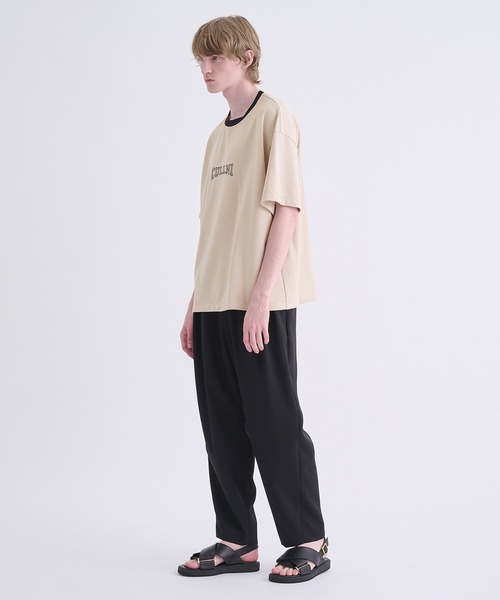 CULLNI（クルニ）の「【CULLNI】別注 COLLEGE LOGO TEE（Tシャツ/カットソー・メンズ・ホワイト/ベージュ/ネイビー/ブラック・1/2）」の12枚目の写真