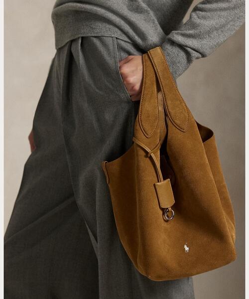 Polo Play スエード ミディアム トート（トートバッグ）｜POLO RALPH