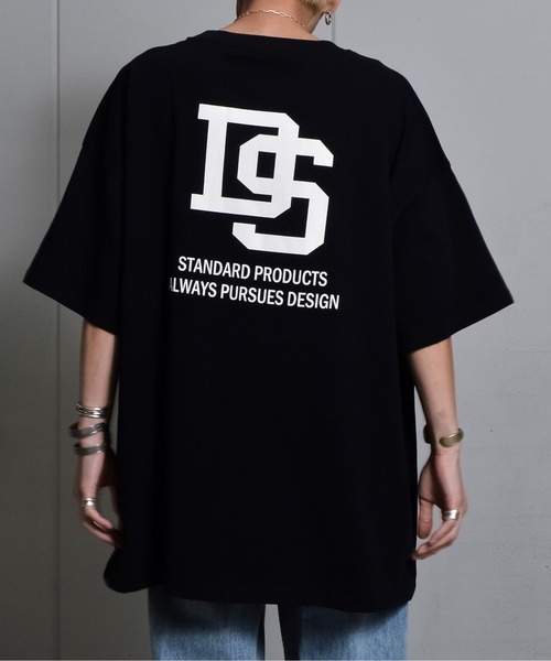 DOUBLE STEAL（ダブルスティール）の「接触冷感・UVカット USAコットンビックサイズロゴプリント半袖Tシャツ（Tシャツ/カットソー・メンズ・ブラック×ホワイト/ブラック×グレー/ブラック×グリーン・XXX-LARGE/XXXX-LARGE/XXXXX-LARGE/X-LARGE/XX-LARGE）」の21枚目の写真