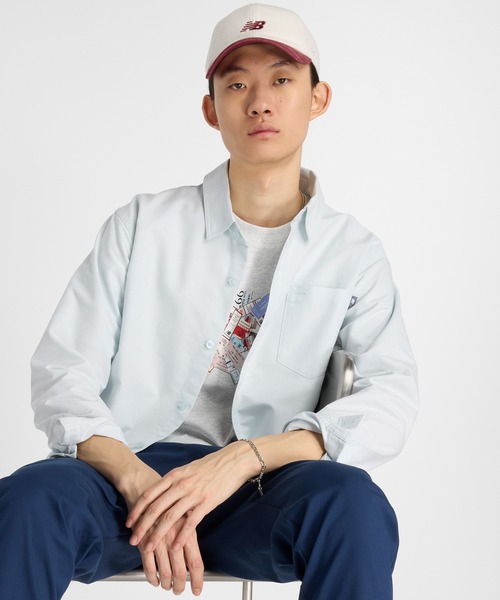 NEW BALANCE(ニューバランス)の「オックスフォードシャツ(シャツ/ブラウス・メンズ・グレイッシュベージュ/ライトブルー・MEDIUM/LARGE/X-LARGE/XX-LARGE/SMALL)」の17枚目の写真