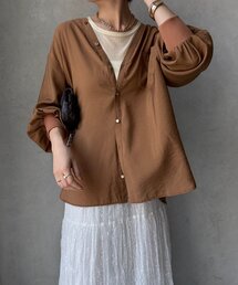【DOUDOU】長袖カットソー ブラウス カットソー 長袖 レディース 春 秋 (メール便 送料無料12)T100