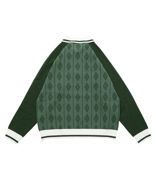 X-girl x UMBRO HALF ZIP JACQUARD KNIT TOP（ニット/セーター