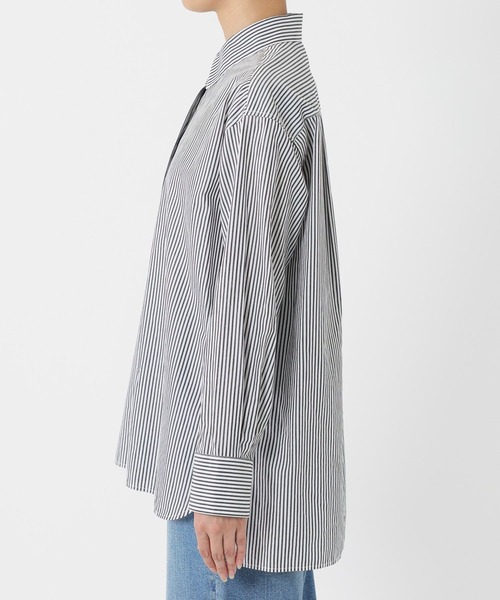 BARNYARDSTORM（バンヤードストーム）の「BARNYARDSTORM / ヒヨクマニッシュシャツ / ハンドウォッシャブル【JAPAN FABRIC】【「BABALOG」チャンネルご紹介アイテム】（シャツ/ブラウス・レディース・ホワイト/ブルー・FREE）」の22枚目の写真