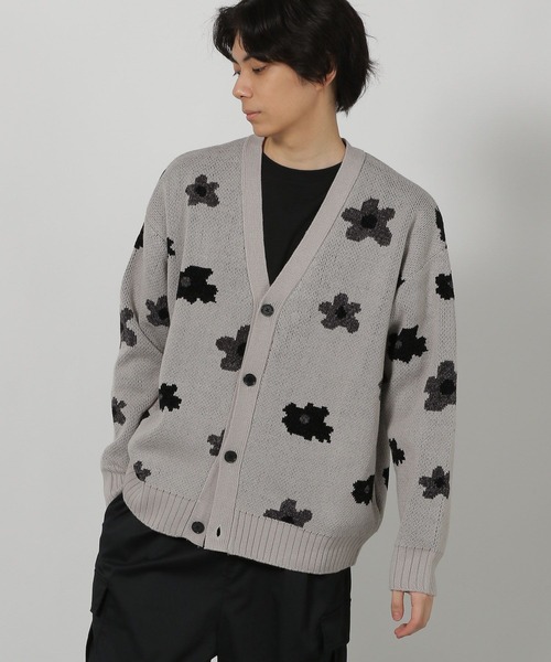 セール】モール花柄ニットカーデ / 587083（カーディガン/ボレロ