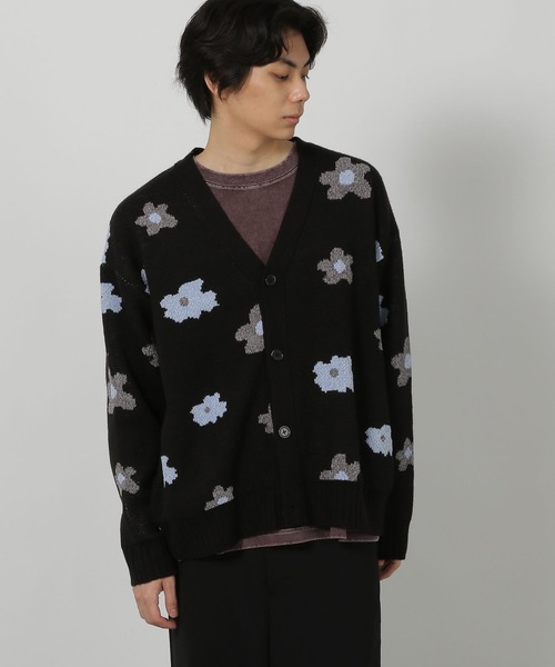 セール】モール花柄ニットカーデ / 587083（カーディガン/ボレロ