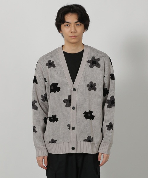 セール】モール花柄ニットカーデ / 587083（カーディガン/ボレロ