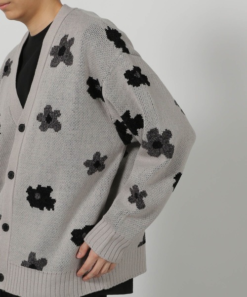 LAKOLE（ラコレ）の「モール花柄ニットカーデ / 587083（カーディガン/ボレロ・メンズ・ブラウン/ブラック/ライトグレー・MEDIUM/LARGE）」の20枚目の写真