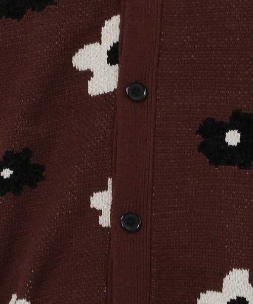 LAKOLE（ラコレ）の「モール花柄ニットカーデ / 587083（カーディガン/ボレロ・メンズ・ブラウン/ブラック/ライトグレー・MEDIUM/LARGE）」の18枚目の写真