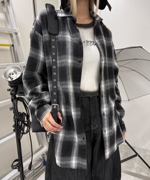 Figments | アイレットオーバーチェックシャツ(シャツ/ブラウス)