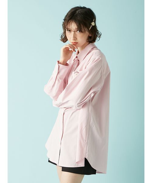 Lily Bear（リリーベア）スカーフ付きオーバーシャツ Lily Bearスカーフ付きオーバーシャツ(Tシャツ・シャツ