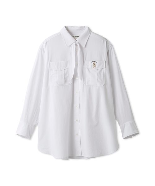 Lily Bearスカーフ付きオーバーシャツ（シャツ/ブラウス）｜LILY BROWN