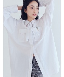 LILY BROWN | Lily Bearスカーフ付きオーバーシャツ(シャツ/ブラウス)