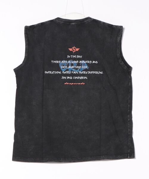Bling Leads（ブリングリーズ）の「【Bl】ピグメントプリントノースリーブ（Tシャツ/カットソー・メンズ・ブラック・FREE）」の3枚目の写真