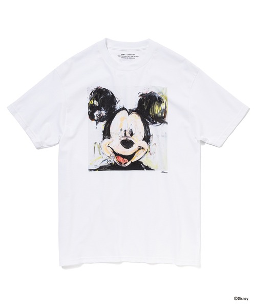 Disney(ディズニー)の「MICKEY MOUSE / T-SHIRT(Tシャツ/カットソー・メンズ・ホワイト/ブラック・MEDIUM/LARGE/X-LARGE/XX-LARGE)」の2枚目の写真