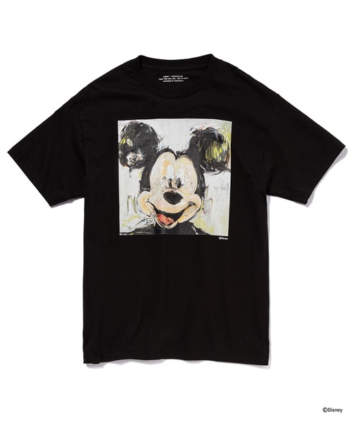 Disney(ディズニー)の「MICKEY MOUSE / T-SHIRT(Tシャツ/カットソー・メンズ・ホワイト/ブラック・MEDIUM/LARGE/X-LARGE/XX-LARGE)」の1枚目の写真