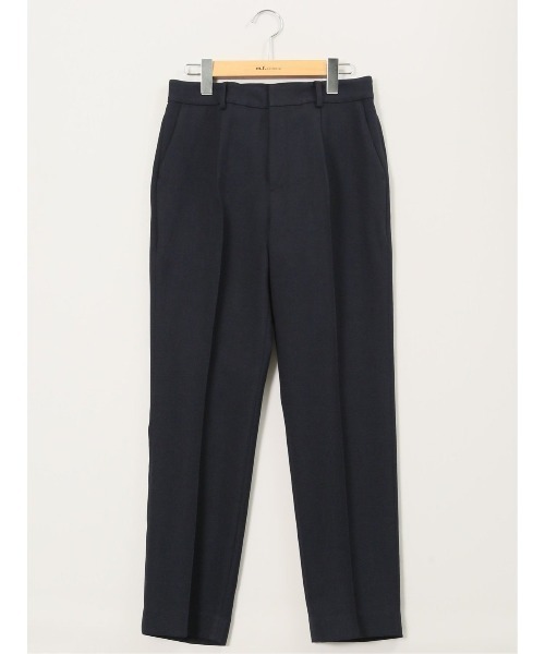 m.f.editorial(エムエフエディトリアル)の「【ストレッチ ウォッシャブル】m.f.エディトリアル レディース シャーク タック テーパード パンツ 紺 (セットアップ可能)(スーツパンツ・レディース・ネイビー・S/MEDIUM/LARGE/X-LARGE)」の14枚目の写真