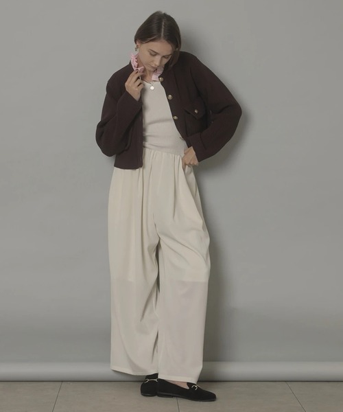 CADUNE（カデュネ）の「シャツ付き金釦カーデ（ニット/セーター）」 - WEAR