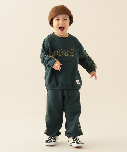 BEAMS mini(ビームスミニ)の「ライン スウェット パンツ 2025FW(90~140cm)(その他パンツ・キッズ・ダークグリーン/ネイビー・90/100/110/120/130/140)」の4枚目の写真