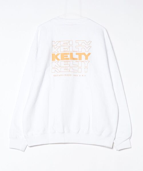 KELTY（ケルティ）の「バックタイポロゴクルーネックスウェット（スウェット・レディース・ネイビー/ベージュ/杢グレー/ホワイト/ブラック・MEDIUM/L/XL/S）」の10枚目の写真