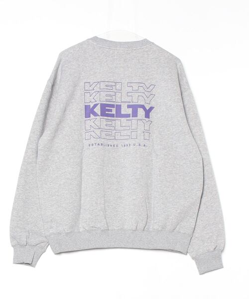 KELTY（ケルティ）の「バックタイポロゴクルーネックスウェット（スウェット・レディース・ネイビー/ベージュ/杢グレー/ホワイト/ブラック・MEDIUM/L/XL/S）」の6枚目の写真