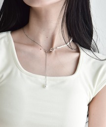 Y/lim（イリム）の「ビジューリングアシメロングネックレス（ネックレス）」