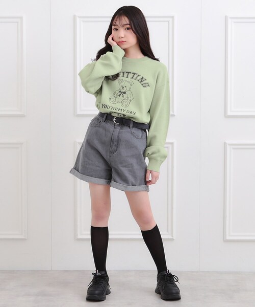 セール】コットンジャカードくまプルオーバー（ニット/セーター