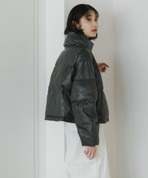 AO2 | faux leather puffer jacket / フェイクレザーダウンジャケット(ダウンジャケット/コート)