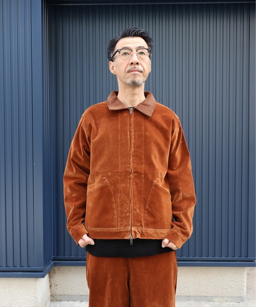 many men many mind(メニーメンメニーマインド)の「MANYMENMANYMINDS / フロッキー加工デニム/PUコーティング加工デニム/ZIPJKT(ミリタリージャケット・メンズ・ブラック系その他/ブラウン/ブラック・LARGE/MEDIUM)」の17枚目の写真