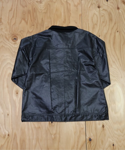 many men many mind(メニーメンメニーマインド)の「MANYMENMANYMINDS / フロッキー加工デニム/PUコーティング加工デニム/ZIPJKT(ミリタリージャケット・メンズ・ブラック系その他/ブラウン/ブラック・LARGE/MEDIUM)」の21枚目の写真