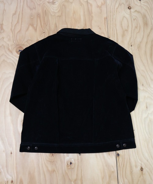 many men many mind(メニーメンメニーマインド)の「MANYMENMANYMINDS / フロッキー加工デニム/PUコーティング加工デニム/ZIPJKT(ミリタリージャケット・メンズ・ブラック系その他/ブラウン/ブラック・LARGE/MEDIUM)」の19枚目の写真