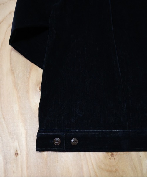 many men many mind(メニーメンメニーマインド)の「MANYMENMANYMINDS / フロッキー加工デニム/PUコーティング加工デニム/ZIPJKT(ミリタリージャケット・メンズ・ブラック系その他/ブラウン/ブラック・LARGE/MEDIUM)」の10枚目の写真