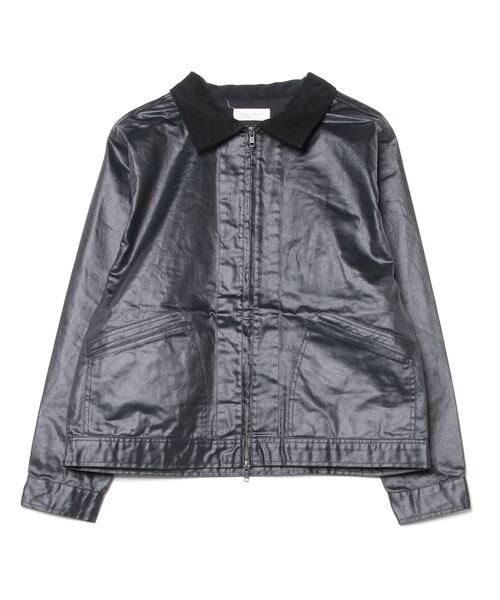 many men many mind(メニーメンメニーマインド)の「MANYMENMANYMINDS / フロッキー加工デニム/PUコーティング加工デニム/ZIPJKT(ミリタリージャケット・メンズ・ブラック系その他/ブラウン/ブラック・LARGE/MEDIUM)」の22枚目の写真