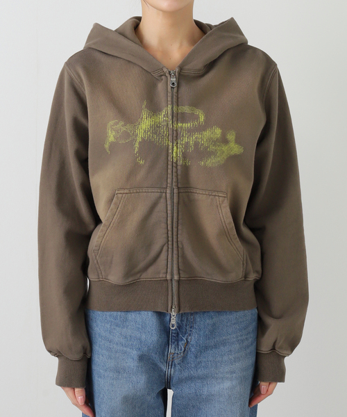 JOINT WORKS（ジョイントワークス）の「タトゥーグラフィック サンフェードフーディー / Tattoo Graphic Sun-faded Hoodie（パーカー・レディース・カーキ/ネイビー/レッド・FREE）」の14枚目の写真