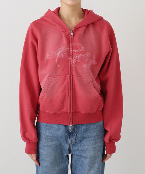 JOINT WORKS（ジョイントワークス）の「タトゥーグラフィック サンフェードフーディー / Tattoo Graphic Sun-faded Hoodie（パーカー・レディース・カーキ/ネイビー/レッド・FREE）」の18枚目の写真