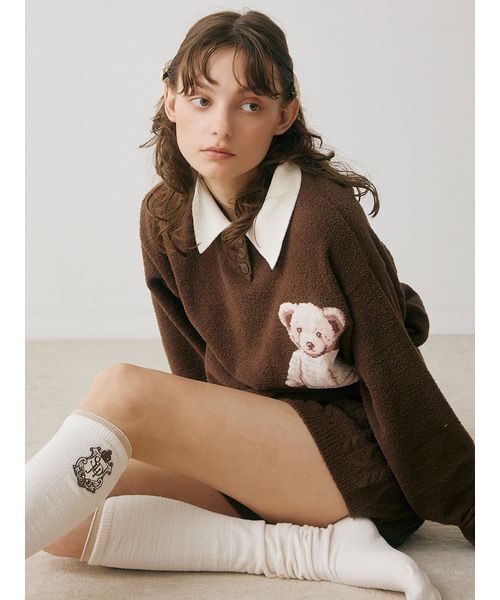 ■新品【SNIDEL 】Bearニットプルオーバー セール】Bearニットプルオーバー（ルームウェア/パジャマ）｜SNIDEL