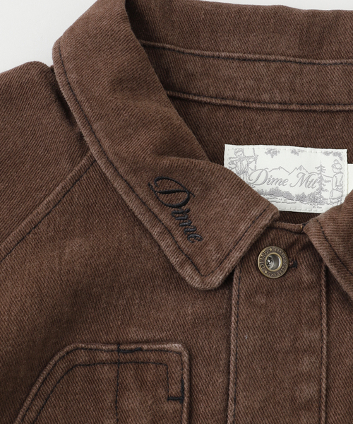 DIME（ダイム）の「DIME / ダイム DIPPED CHORE JACKET（その他アウター・メンズ・ブラウン・MEDIUM/LARGE）」の4枚目の写真