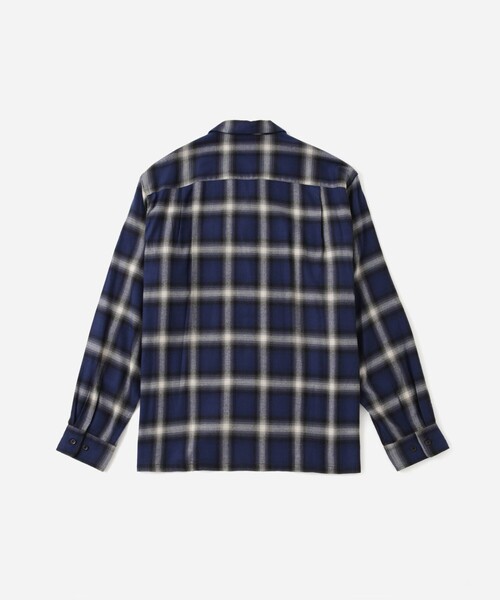 Saturdays NYC（サタデーズ ニューヨークシティ ）の「Marco Ombre Check  LS Shirt（シャツ/ブラウス・メンズ・ブルー/オリーブ・L/XL/S/M）」の15枚目の写真