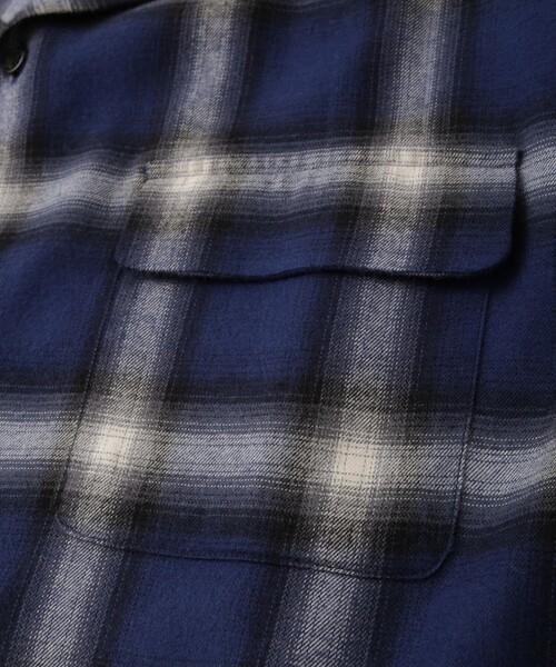 Saturdays NYC（サタデーズ ニューヨークシティ ）の「Marco Ombre Check  LS Shirt（シャツ/ブラウス・メンズ・ブルー/オリーブ・L/XL/S/M）」の18枚目の写真
