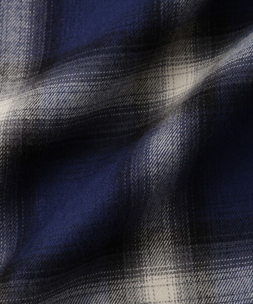 Saturdays NYC（サタデーズ ニューヨークシティ ）の「Marco Ombre Check  LS Shirt（シャツ/ブラウス・メンズ・ブルー/オリーブ・L/XL/S/M）」の20枚目の写真