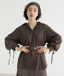 Green　Parks | イージーケア袖シャーリングシャツ(シャツ/ブラウス)
