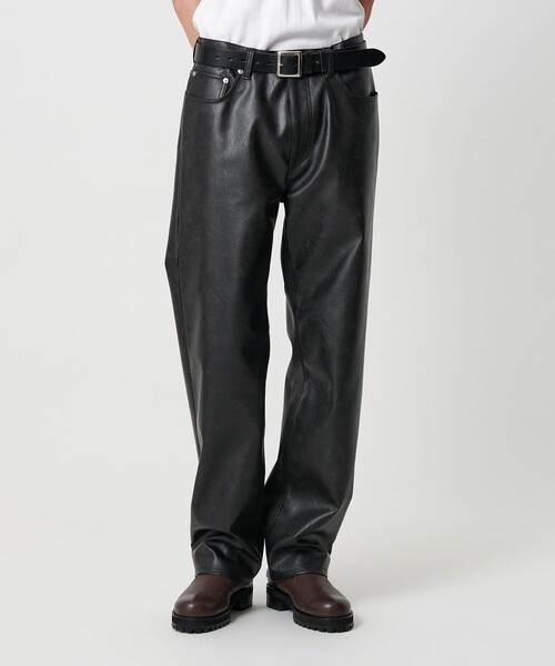 monkey timeレザーショートパンツ monkey timeレザーショートパンツ GU公式 | フェイクレザー