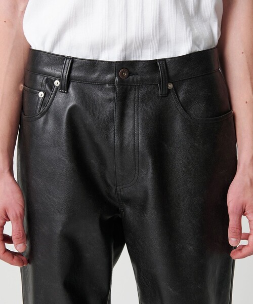 MONKEY TIME（モンキータイム）の「レザーライク 5P パンツ（その他パンツ・メンズ・ブラック/ダークブラウン・S/M/L）」の6枚目の写真