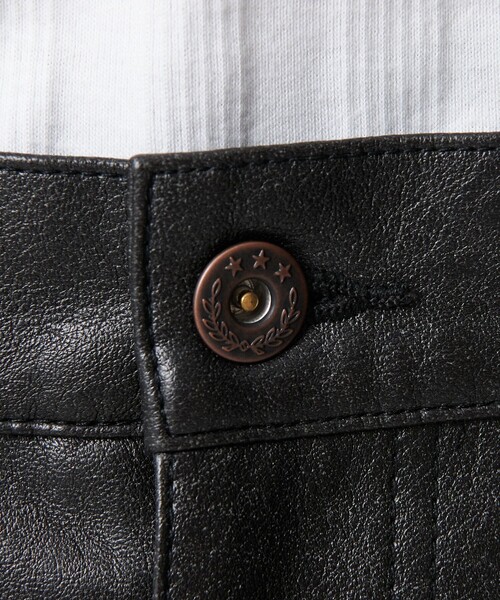 MONKEY TIME（モンキータイム）の「レザーライク 5P パンツ（その他パンツ・メンズ・ブラック/ダークブラウン・S/M/L）」の12枚目の写真