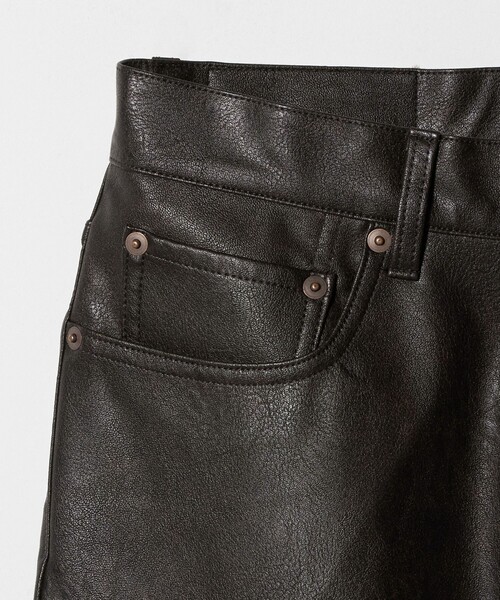 MONKEY TIME（モンキータイム）の「レザーライク 5P パンツ（その他パンツ・メンズ・ブラック/ダークブラウン・S/M/L）」の18枚目の写真